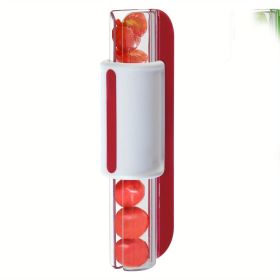 1pc; Tomato Slicer; Grape Slicer; MultiFunctional Grape Cutter; Small Fruit Cutter; Grape Kitchen Accessories; Cake Decoration Tool; Fruit Slicer (Color: Red)