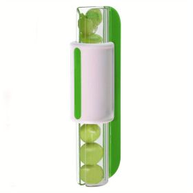 1pc; Tomato Slicer; Grape Slicer; MultiFunctional Grape Cutter; Small Fruit Cutter; Grape Kitchen Accessories; Cake Decoration Tool; Fruit Slicer (Color: Green)